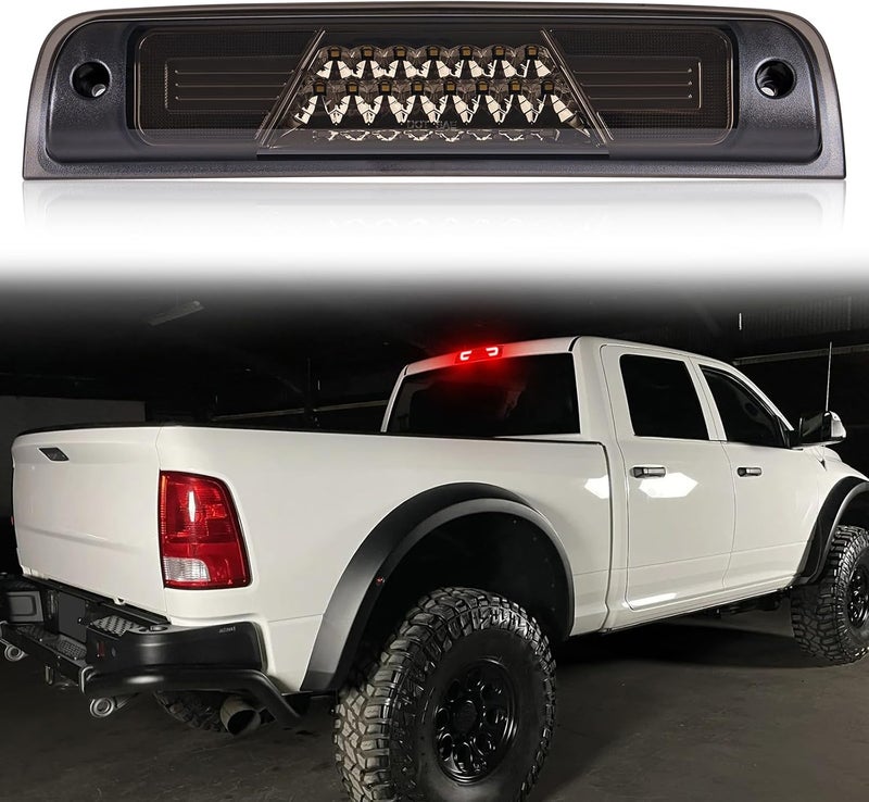 LUDARM LED 3rd Brake Light Compatible with Ram 1500 2500 3500 4500 5500 2009-2018 for RAM 1500 Classic 2019-2021 for RAM 1500 Laramie 2019 Third Brake Cargo Light (Smoke:1) - Image 1